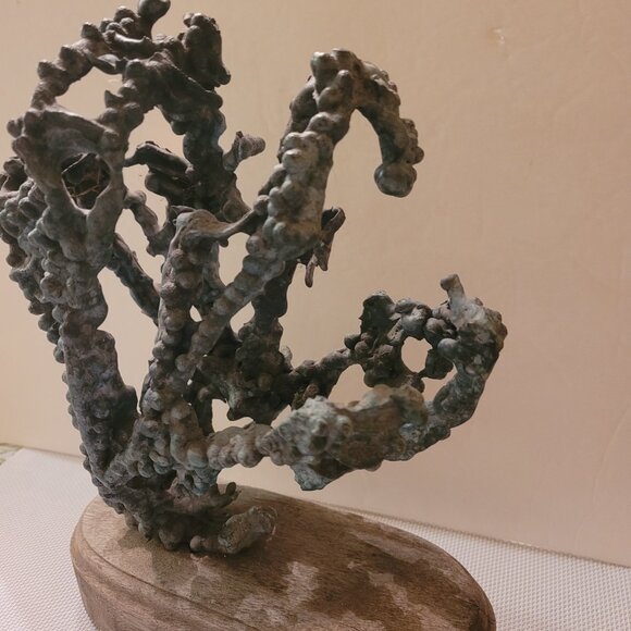 UNIQUE ORGANIC PIECE OF ART! Cast Bronze Ant Hill Sculpture - VINTAGE- BRUTALIST - Picture 4 of 16